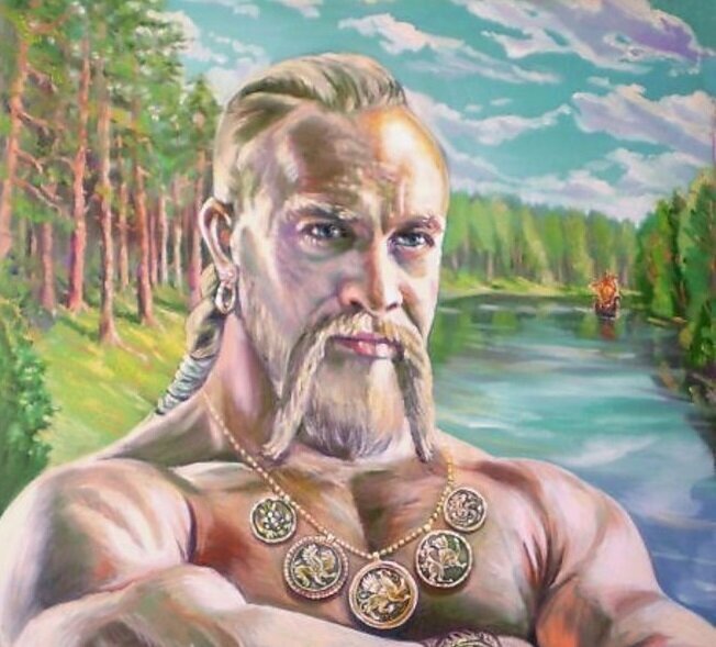 Князь Святослав с серьгой. фото из яндекс.картинки