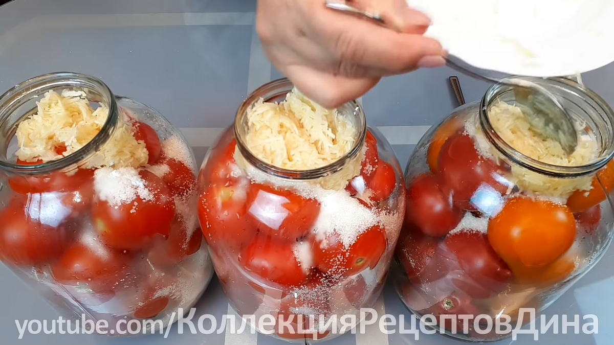 Заготовки из помидор: рецепты томатов в снегу с чесноком на зиму