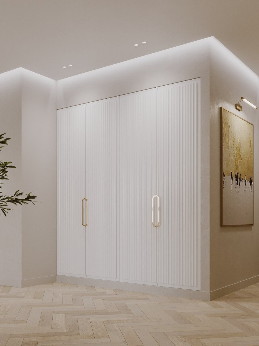 Пример встроенного шкафа. Проект студии V.Project 