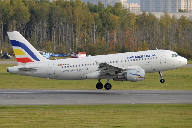    Самолёт Airbus A319-112 авиакомпании Air Moldova (cc) Anna Zvereva