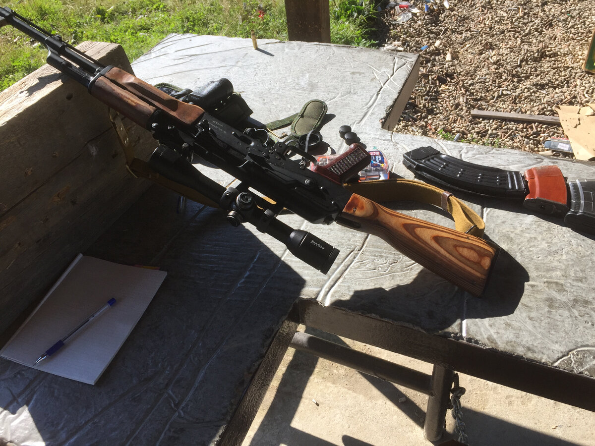 Даже гражданский карабин и стрельба с оптикой может дать базовые основы безопасности, да и выстрела пугаться не будешь