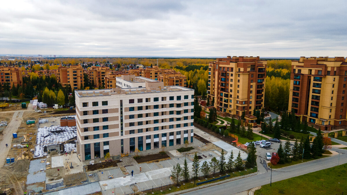 Фото с коптера для проекта «Скандиа. Новый Кедровый»