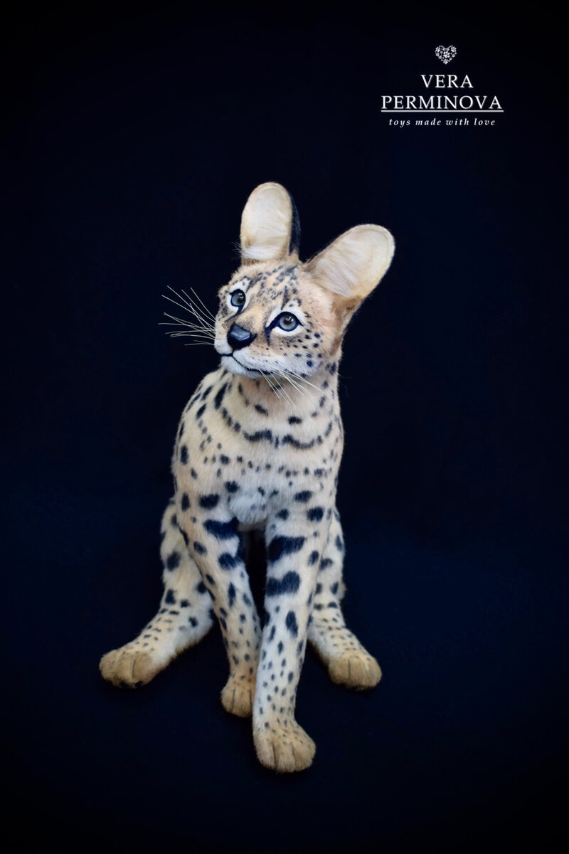 Сервал. Авторская коллекционная работа Веры Перминовой.