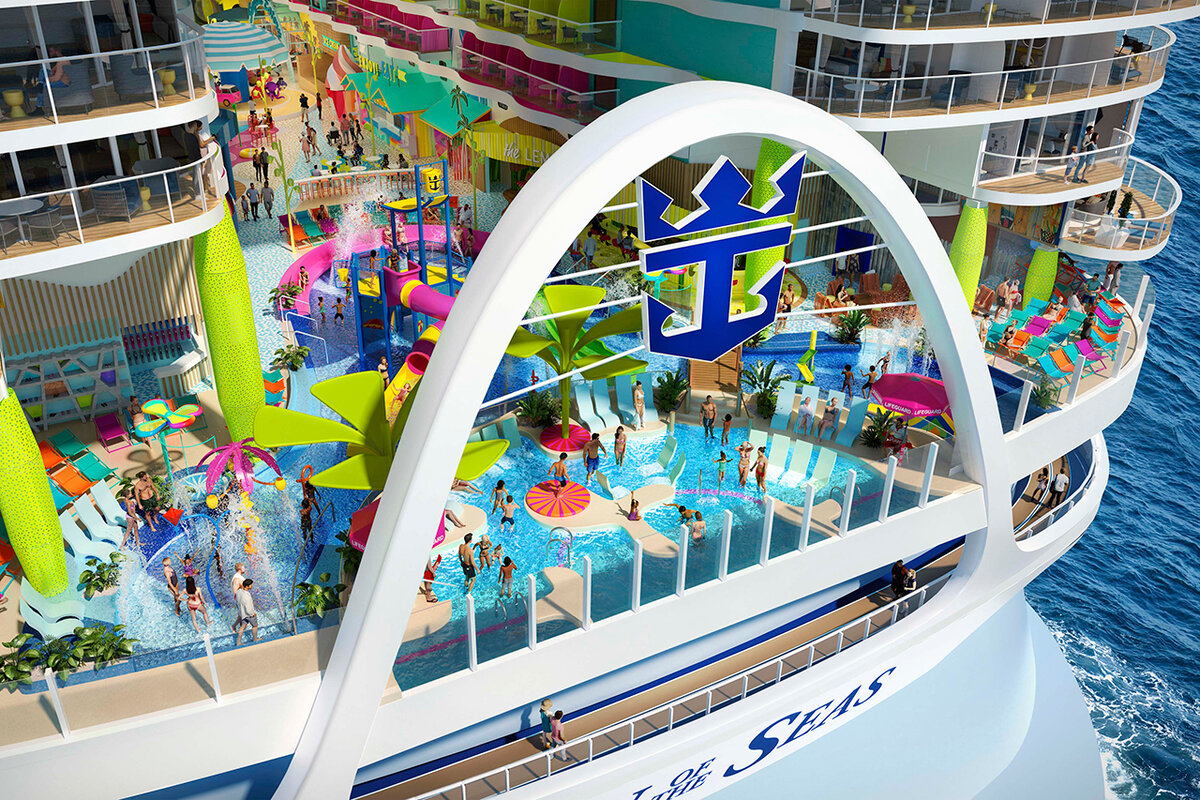 круизный лайнер icon of the seas