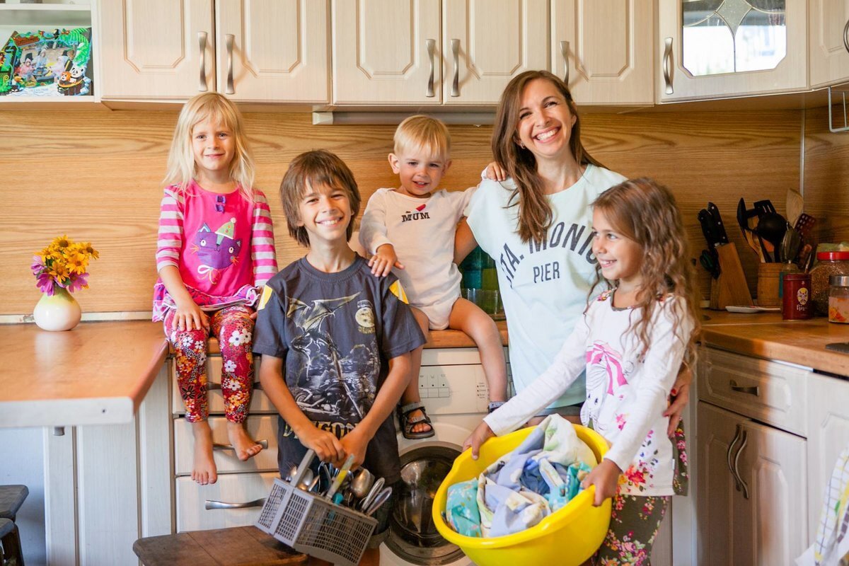 многодетная мама