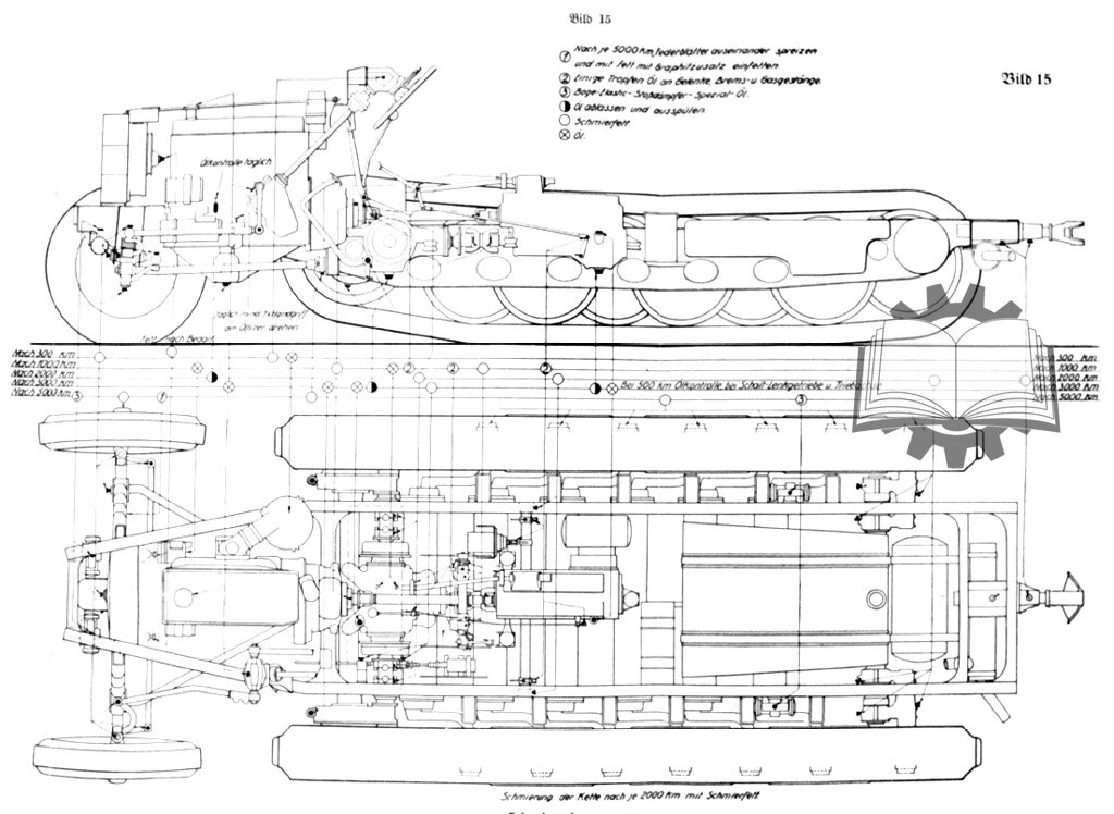 Шасси H.Kl.6p, изначально созданное для бронетранспортера Sd.Kfz.251. В 1942 году возникла идея  унифицировать БТР и тягач Sd.kfz.11 по шасси, взяв для последнего шасси H.Kl.6p.