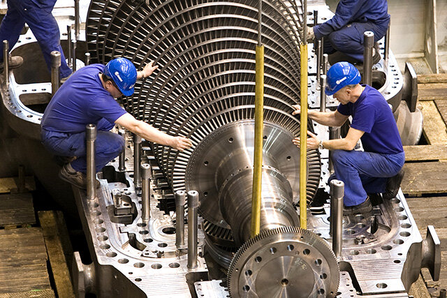     Сборка паровой турбины