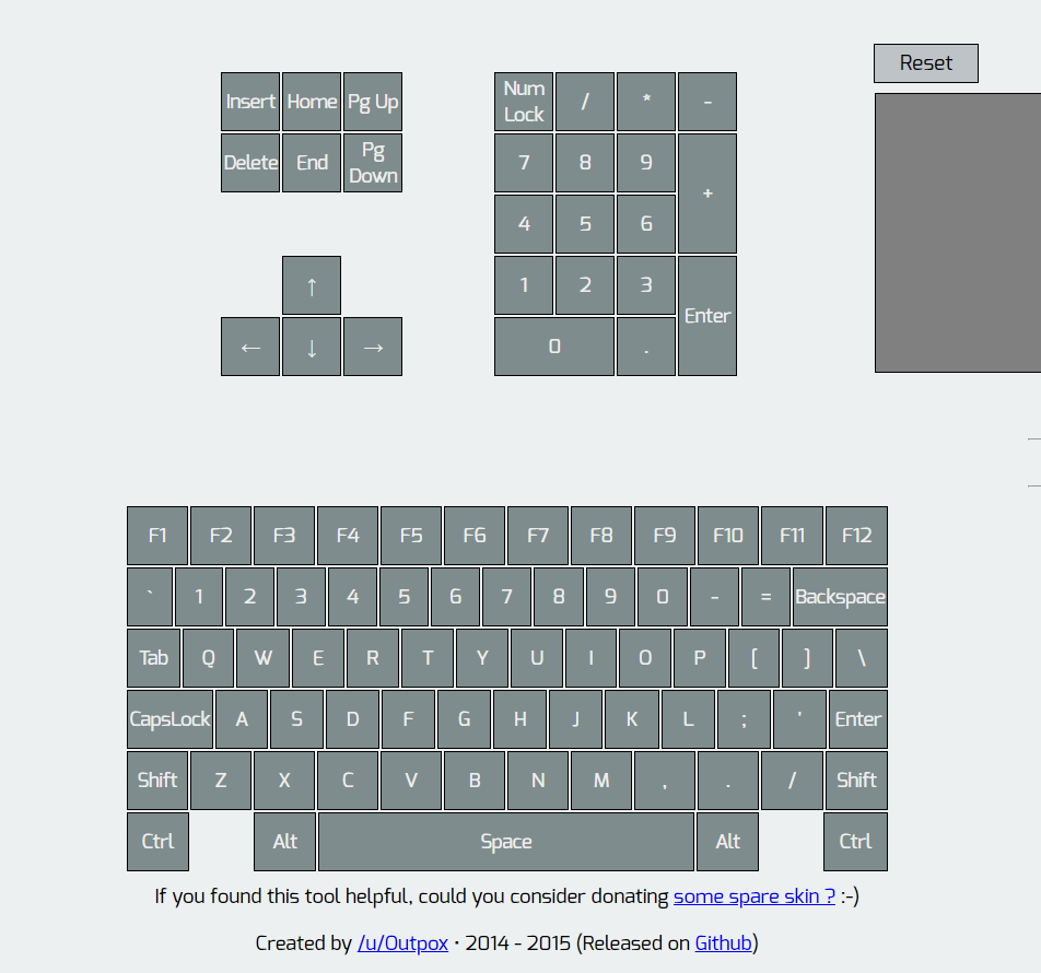Кнопки на которые можно поставить бинд. 