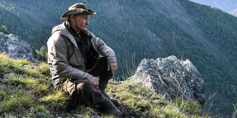 Владимир Владимирович Путин. 2018 год, Енисей, Красноярский Край.