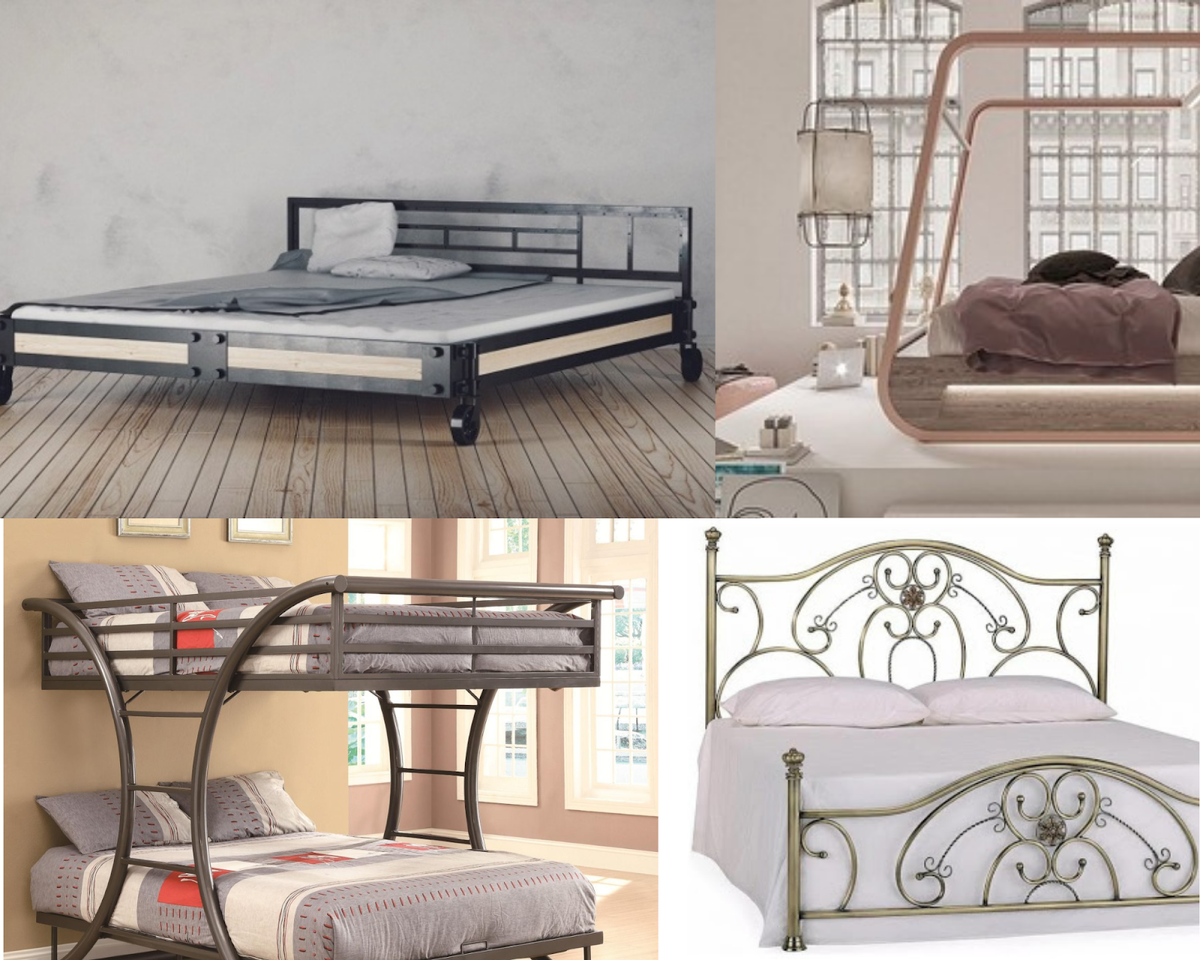 Ажурные изголовья, удивительные каркасы в стиле лофт и хай-тек