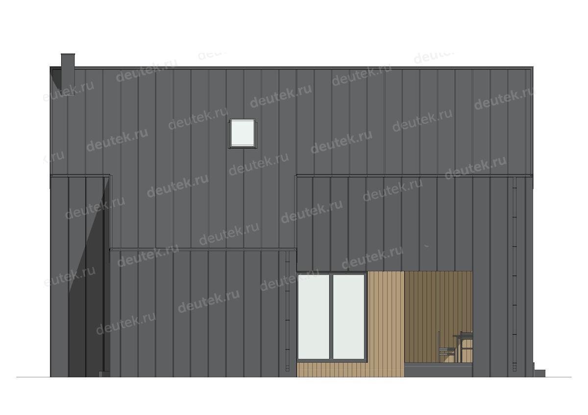 Проект дома 145 м2 в стиле Барнхаус с террасой и балконом | DEUTEK -  проектирование домов | Дзен