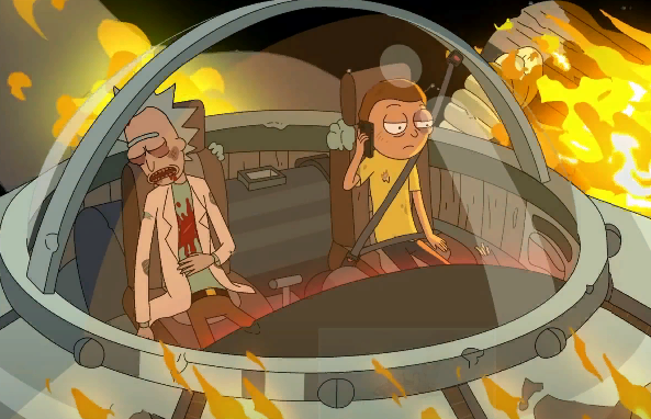 Кадр из мультсериала "Рик и Морти"
