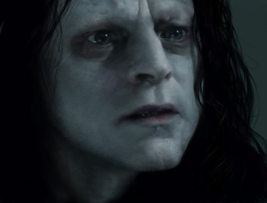 Грима в исполнении Брэда Доурифа. Кадр из фильма "Две Крепости".