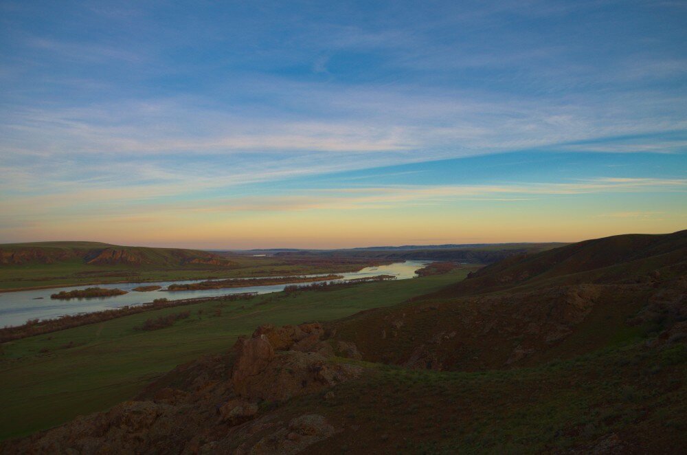 Закат на р. Каратал