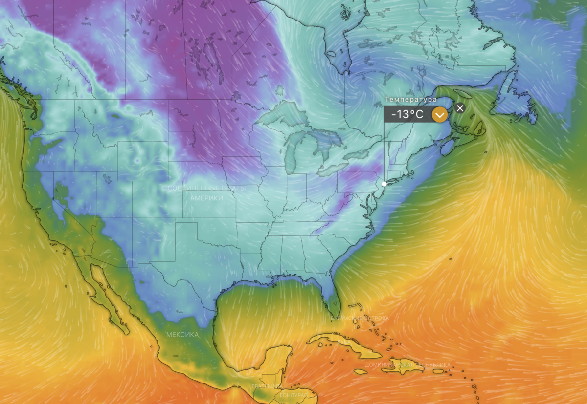 В Нью-Йорке прямо сейчас –13*С, ожидается –24. Насколько это для них аномальная погода?