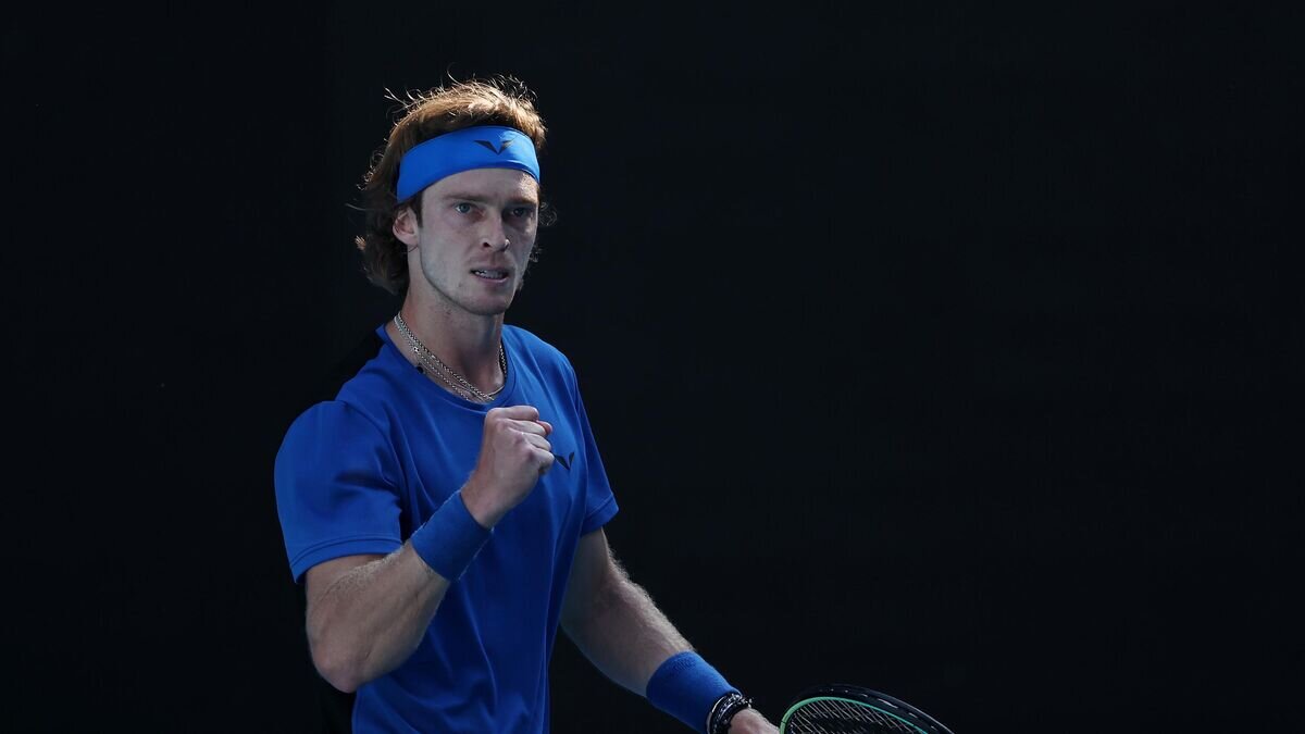    Российский теннисист Андрей Рублев© Tennis Channel