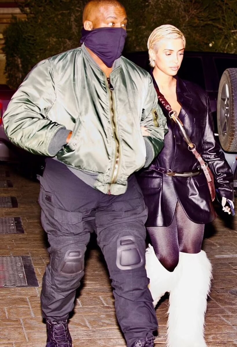    Канье и Бьянка пришли в ресторан вместеСоцсети