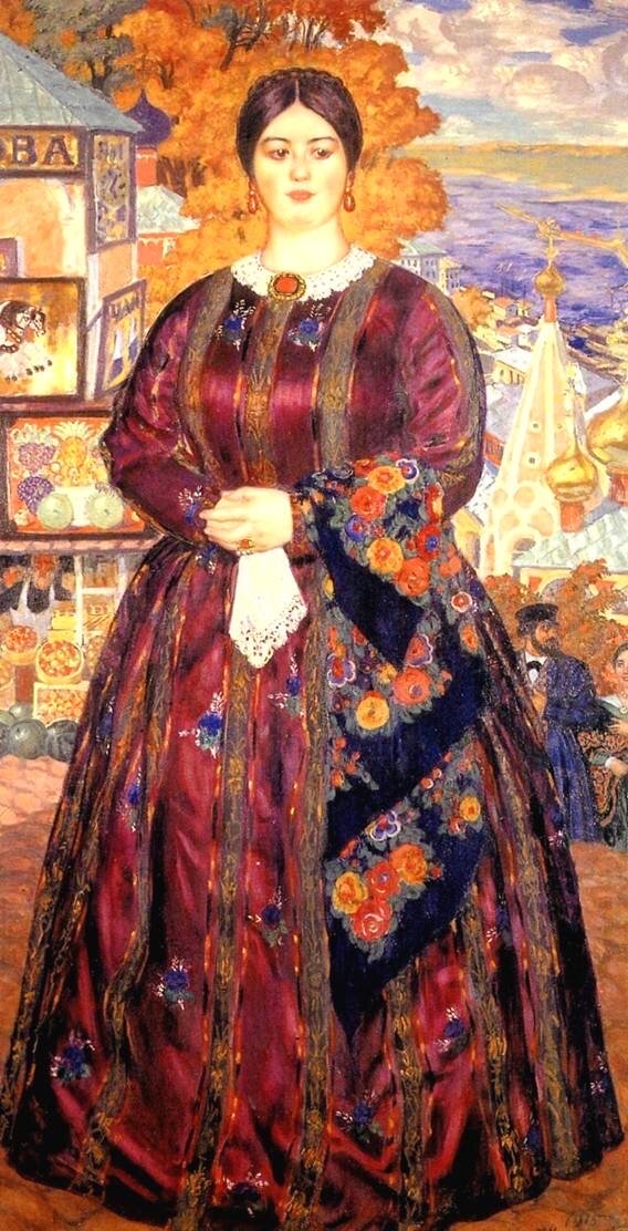 Борис Кустодиев. Купчиха, 1915