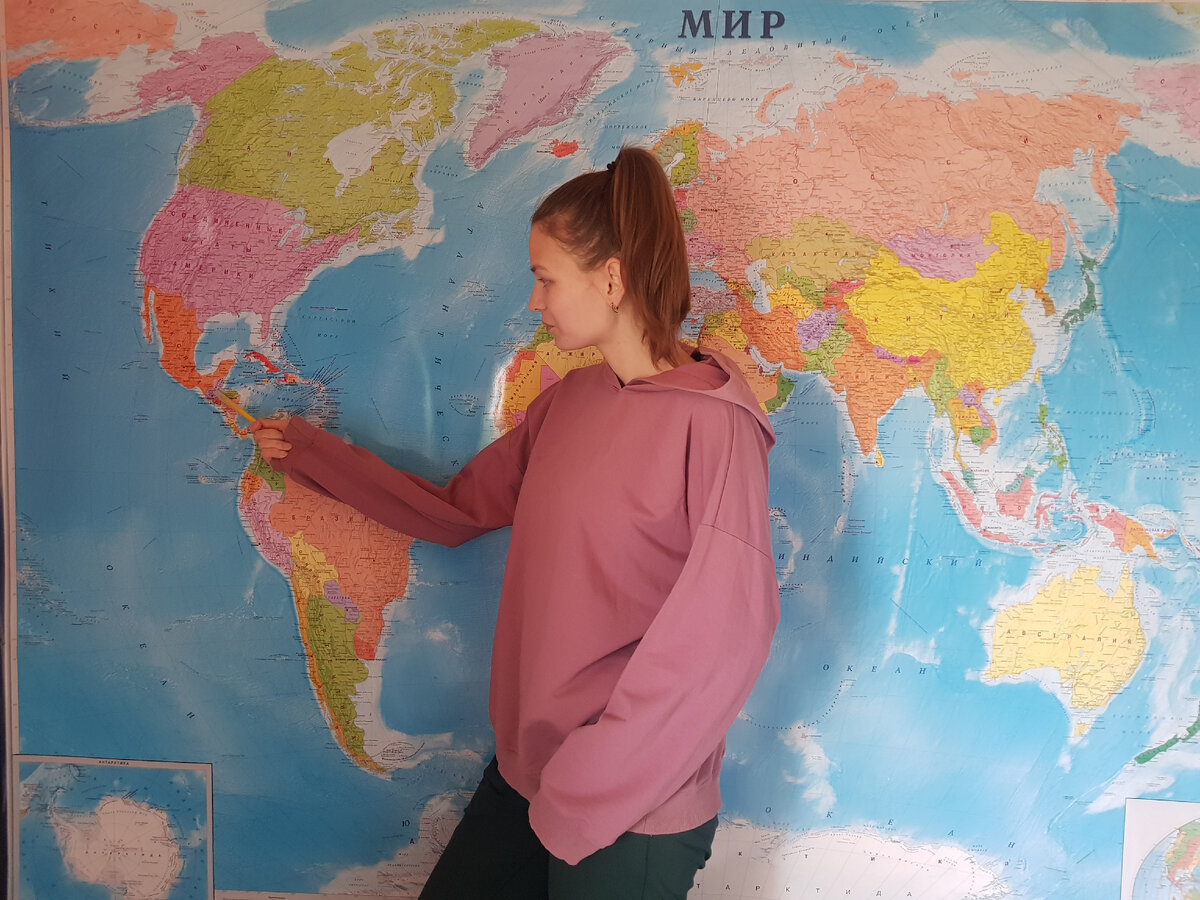 Расположение Гватемалы на карте мира 