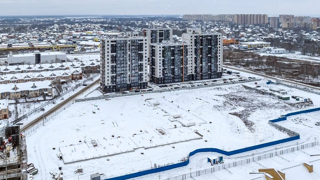 ЖК «Десятка» – аэросъемка Новострой-М