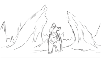 Почекушка, быстрый эскиз, набросок