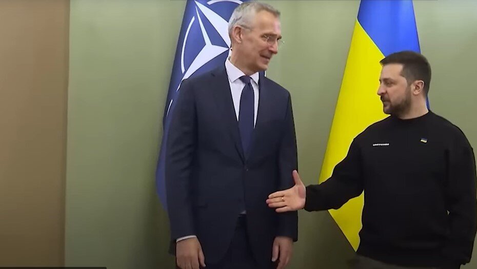   Йенс Столтенберг, Владимир Зеленский, апрель, 2023 год.