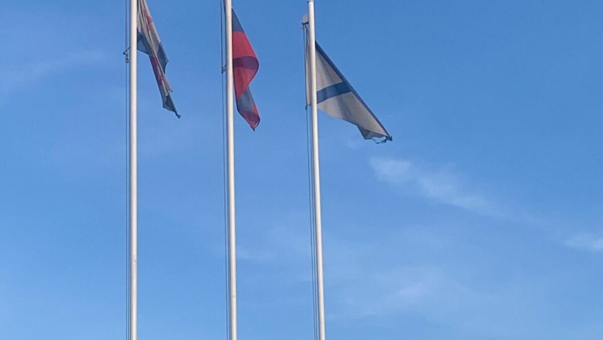     Жителей Тюмени возмутили рваные, грязные флаги, установленные у мемориала «Морякам России» в парке «Заречный». Соответствующие фотографии горожане опубликовали в социальных сетях.