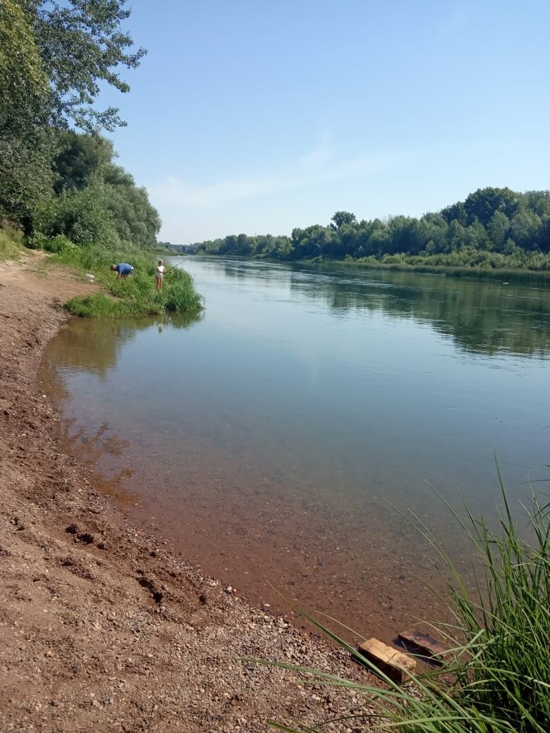 Это фото прислала сестра из Оренбурга, река Сакмара