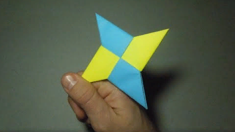 Как сделать сюрикен из бумаги. Оригами сюрикен из бумаги ⁄ How To Make a Paper Ninja Star (Shuriken)