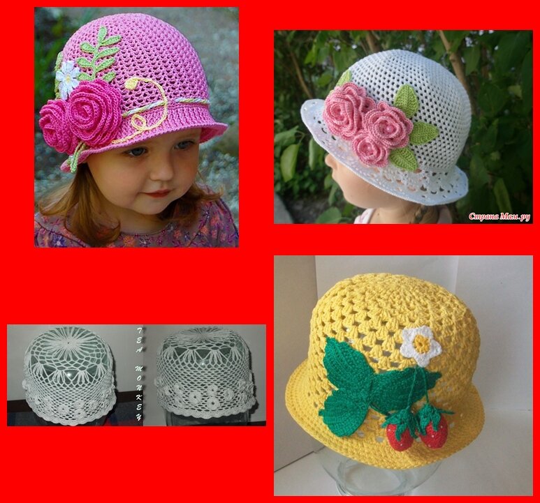 модели детских шляпок простые в исполнении