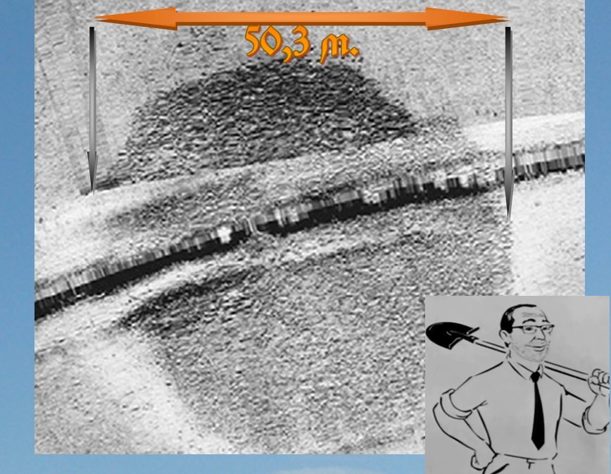 Мегалит до очистки от ила. Изображение получено с помощью эхолокаторной съёмки. Фото Шмуэля Марко.