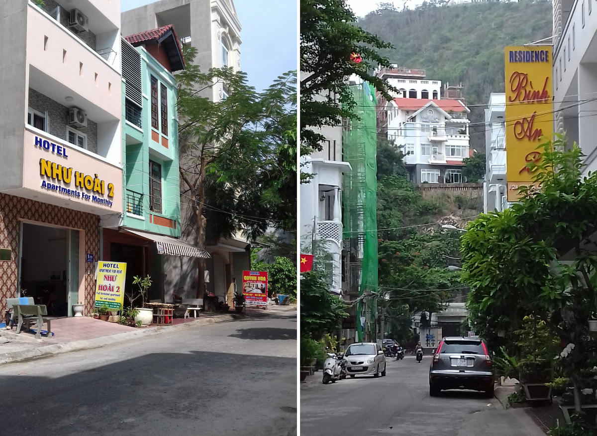 Слева - вход в наш дом, справа - наша улица, вид от нашего крыльца