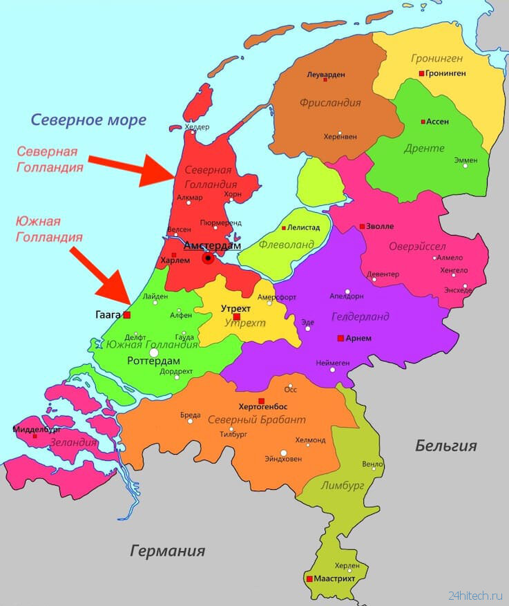 Нидерланды на подробной карте мира и Европы | Map, Netherlands