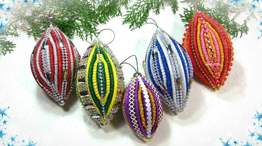 🎄 Новогодние Игрушки НА Ёлку 🎄 из фоамирана своими руками 🎄 diy christmas ornaments