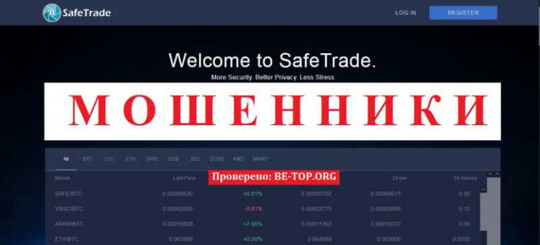 SafeTrade МОШЕННИК отзывы и вывод денег