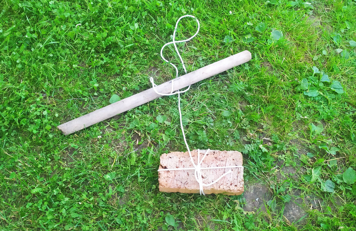 Тренажёр готов. Можно было немного отрезать черенок, он немного длинноват, но я поленилась