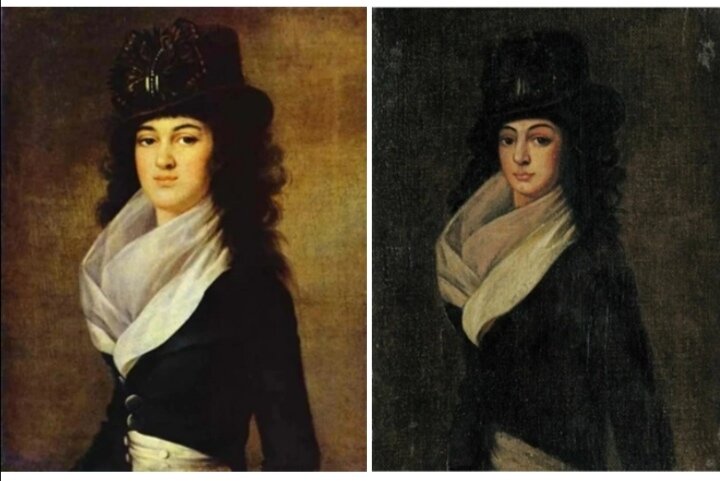 Слева Анна Лопухина, справа Нино Чавчавадзе, коллаж автора.