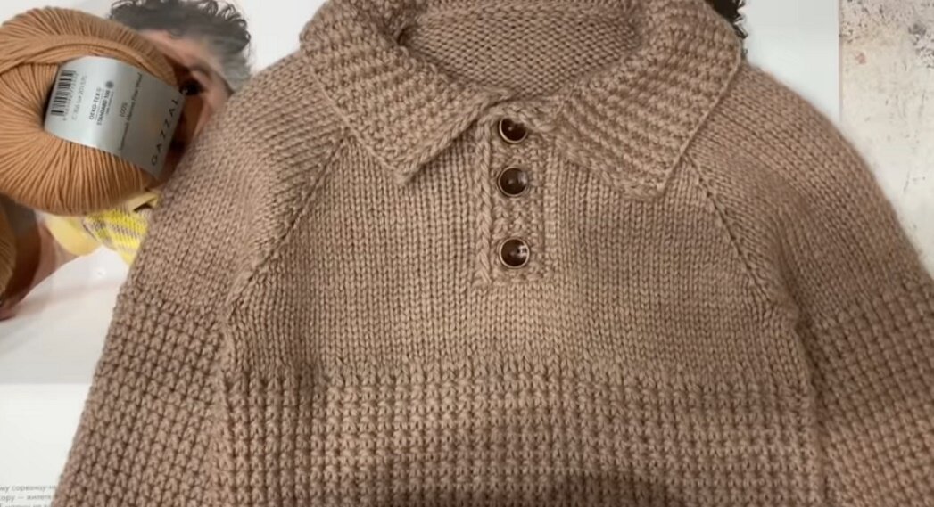    Детский джемпер спицамиИсточник: Кадр из видео