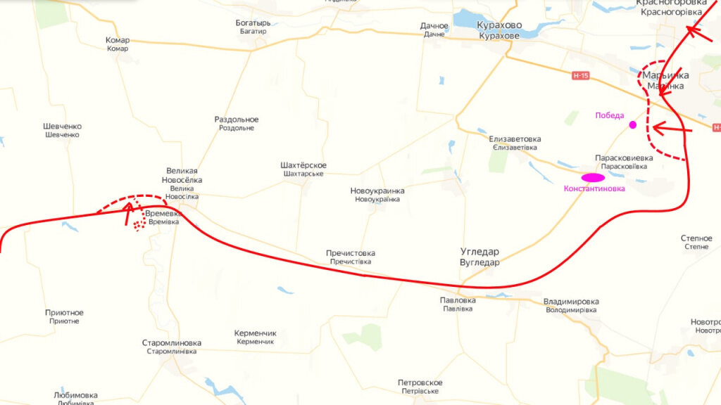 Карта марьинки донецкая область боевые действия