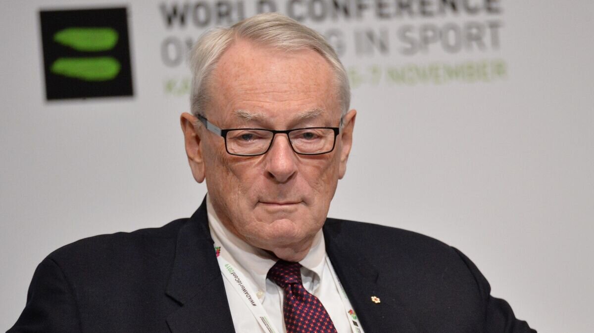    Экс-президент Всемирного антидопингового агентства (ВАДА) Ричард Паунд на конгрессе ВАДА.© РИА Новости / Алексей Витвицкий