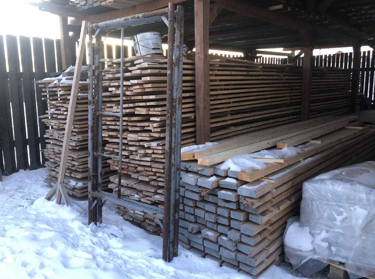Запасы пиломатериала 