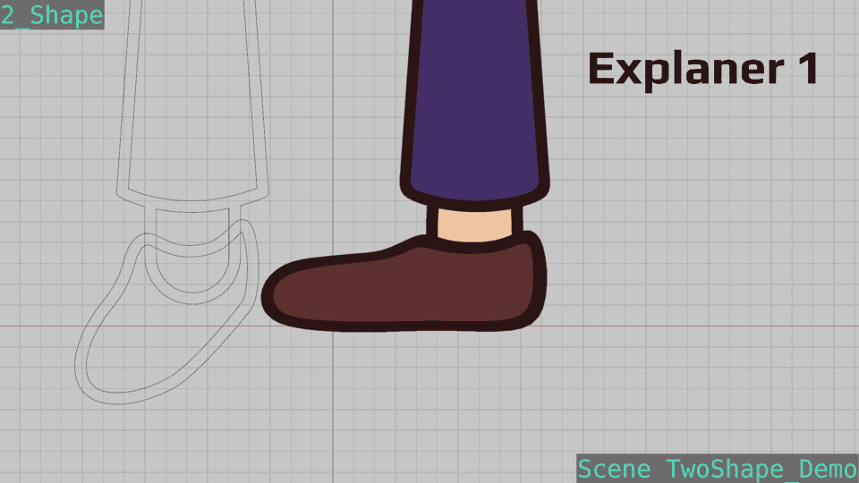 Морфинг двух ключевых форм