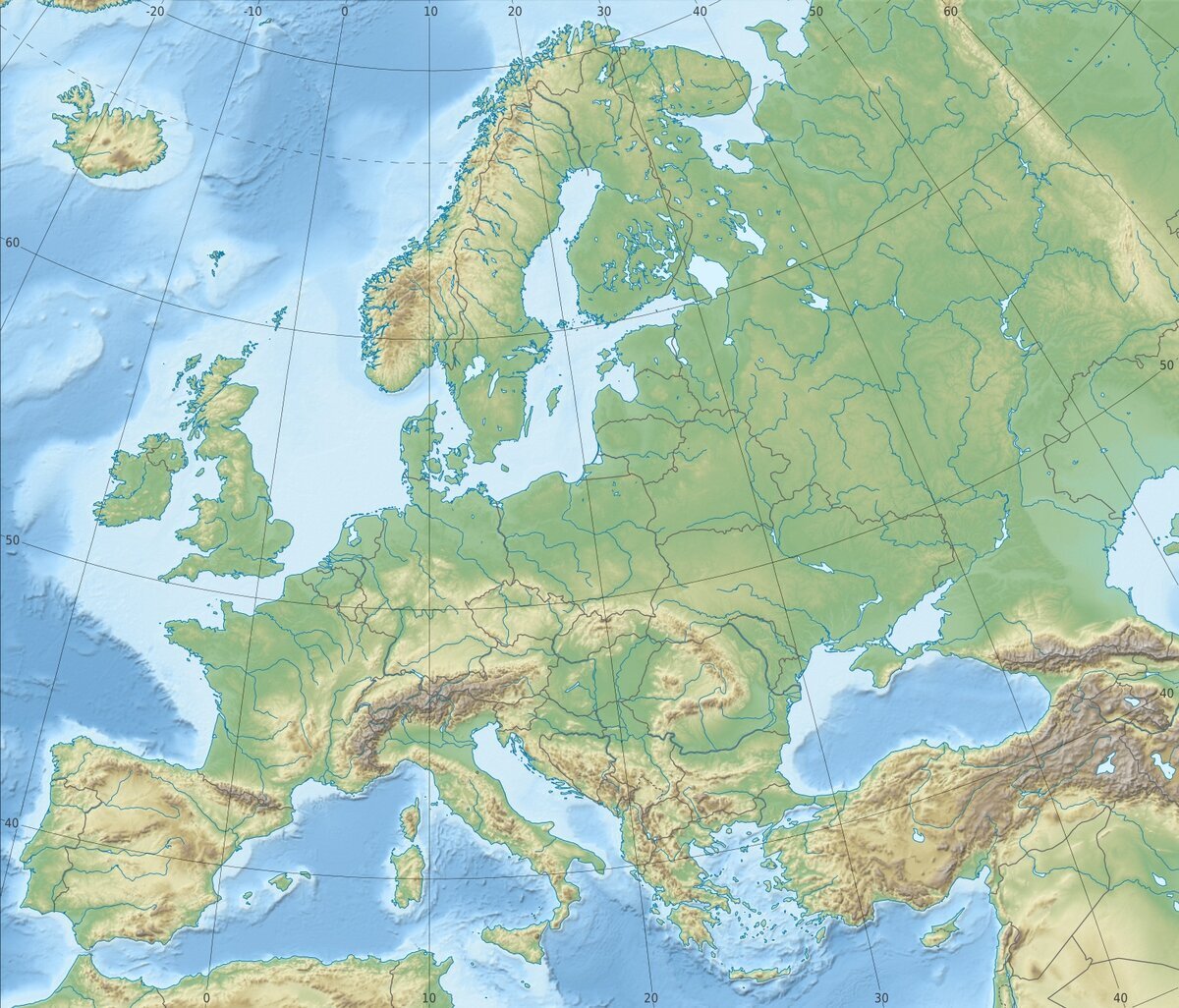 Океаны омывающие европу