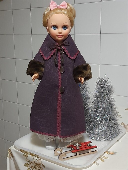 Съёмный воротник из пальтовой "кружевницы" для пальто "Татьянин день". Январь, 2023. 