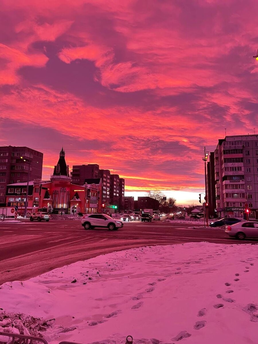 Абакан.  вечер. 27. 01.2023