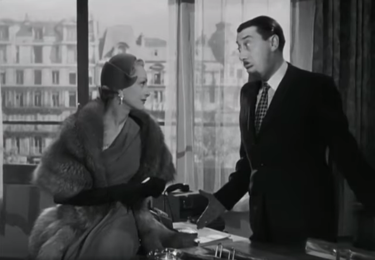 Фернандель и Эллен Пердриер в комедии "Топаз"