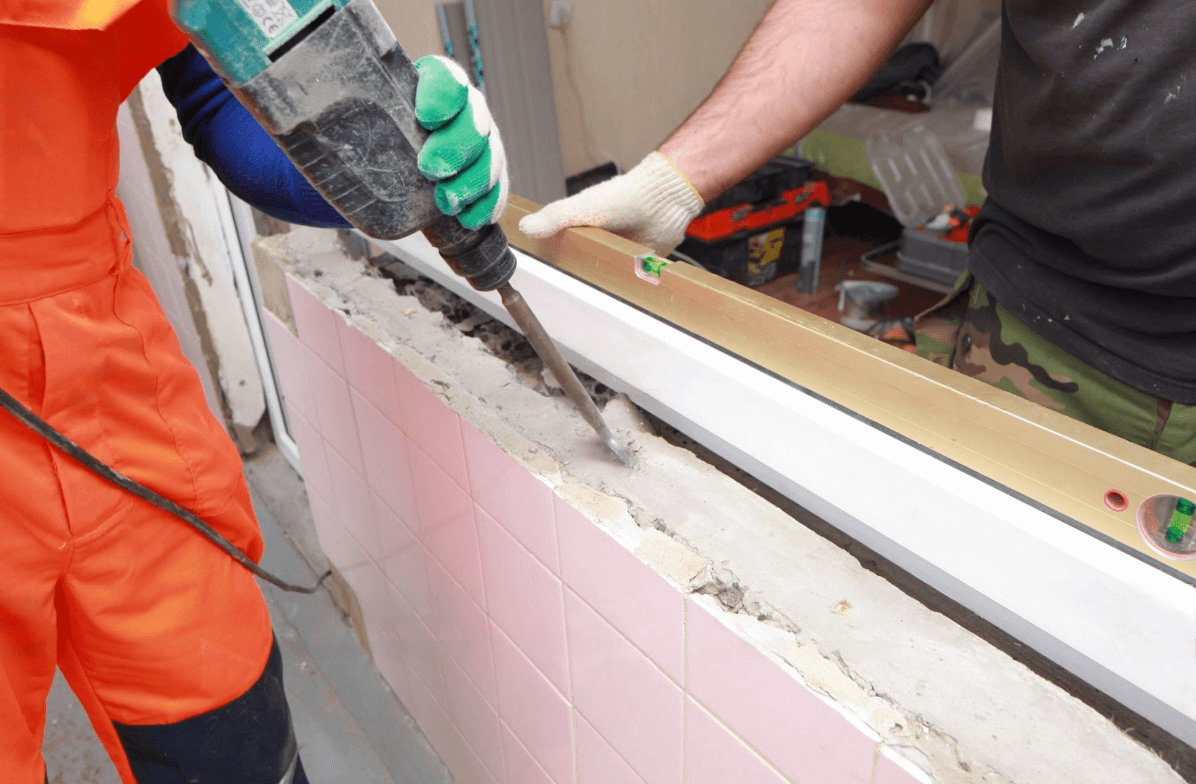 Важно, чтобы оконный проём остался чистым