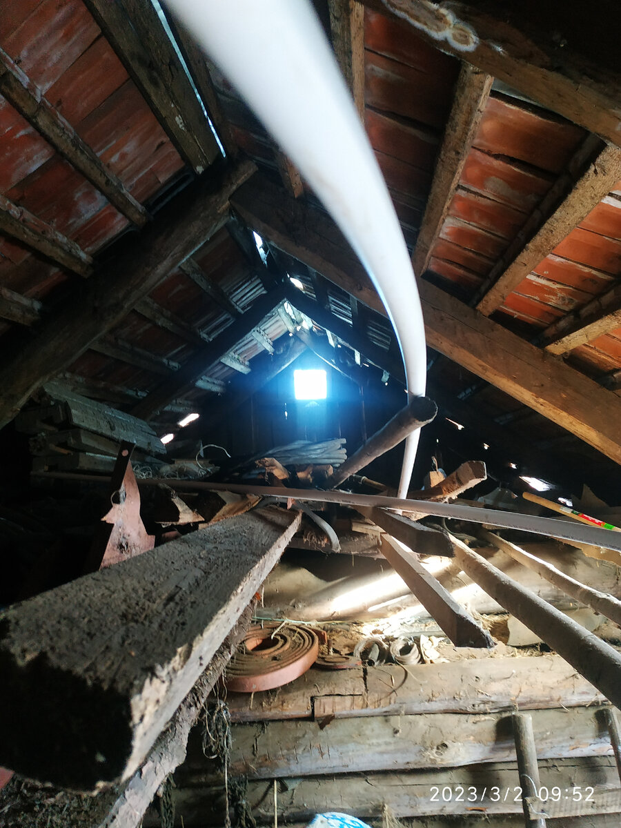 чердак в сарае