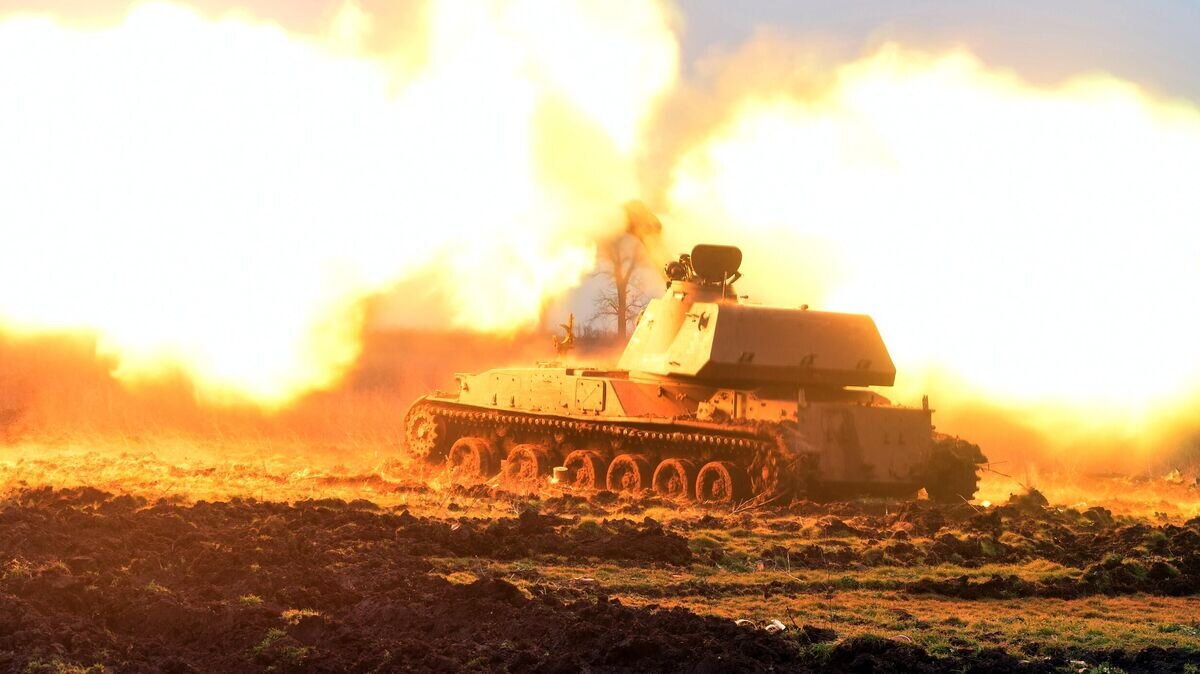    Самоходная артиллерийская установка (САУ) "Акация" ВС РФ на огневом рубеже в южном секторе зоны проведения специальной военной операции© РИА Новости