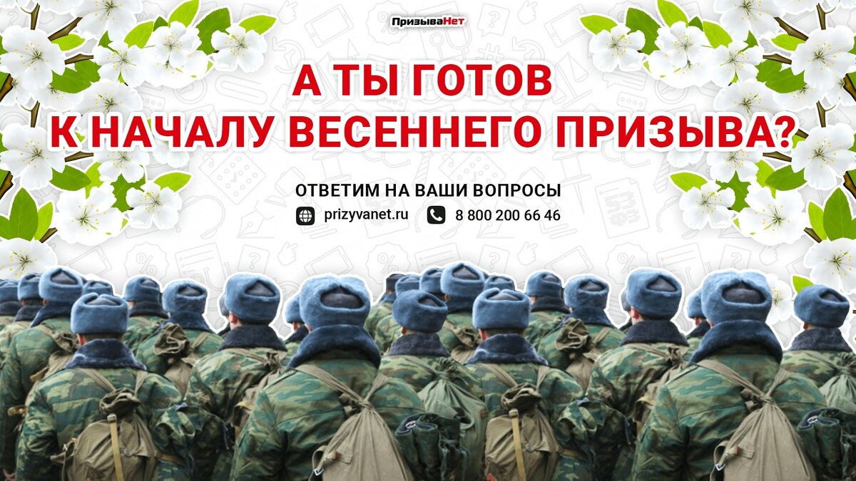 А ты готов к весеннему призыву? | ПризываНет | Дзен